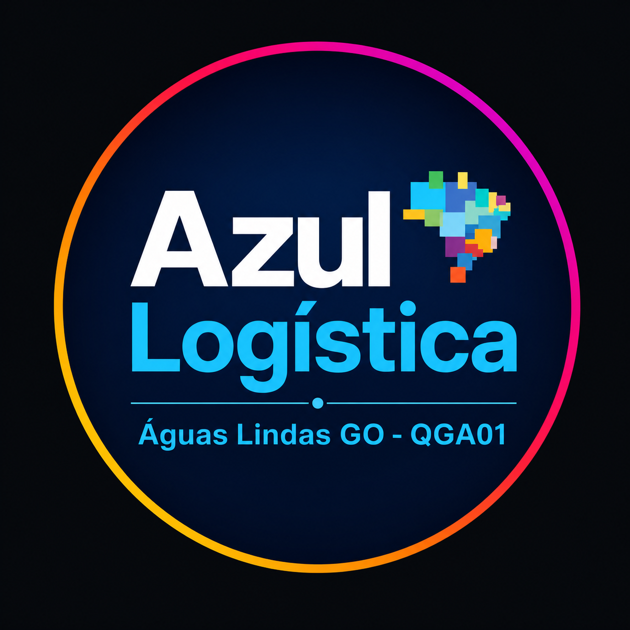 Logo Azul Logística Águas Lindas